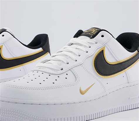 nike air 1 schwarz gold|nike air force 1 black and white.